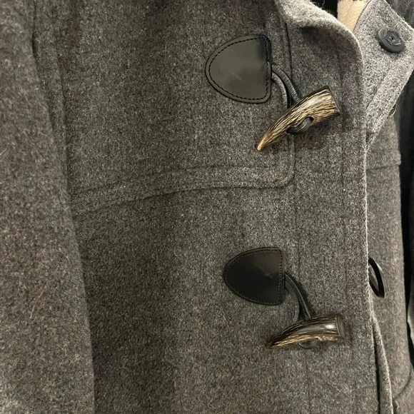 Burberry Brit Charcoal Pea Coat - Picture 7 of 11